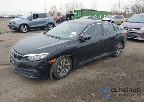 2018 Honda Civic Ex from USA, damaged, VIN 2HGFC2F72JH537937